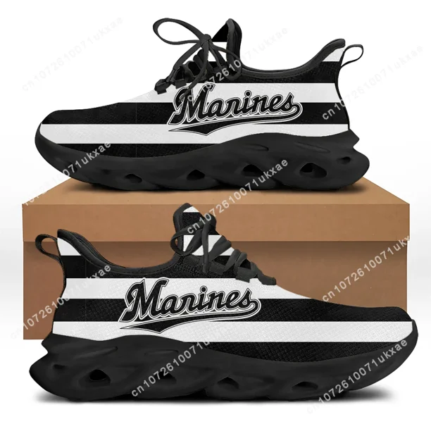 Zapatillas de béisbol Chiba Marines para hombre y mujer, deportivas para correr, de alta calidad, personalizables, hechas a mano.