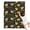 Black Sunflower Word, variant on Black Sunflower Word Pattern Blanket,Comfortable Soft Flannel Throw Blanket,All Season,Warm Lightweight Blankets for Sofa Bed Couch Living Room Chair,30"x40"