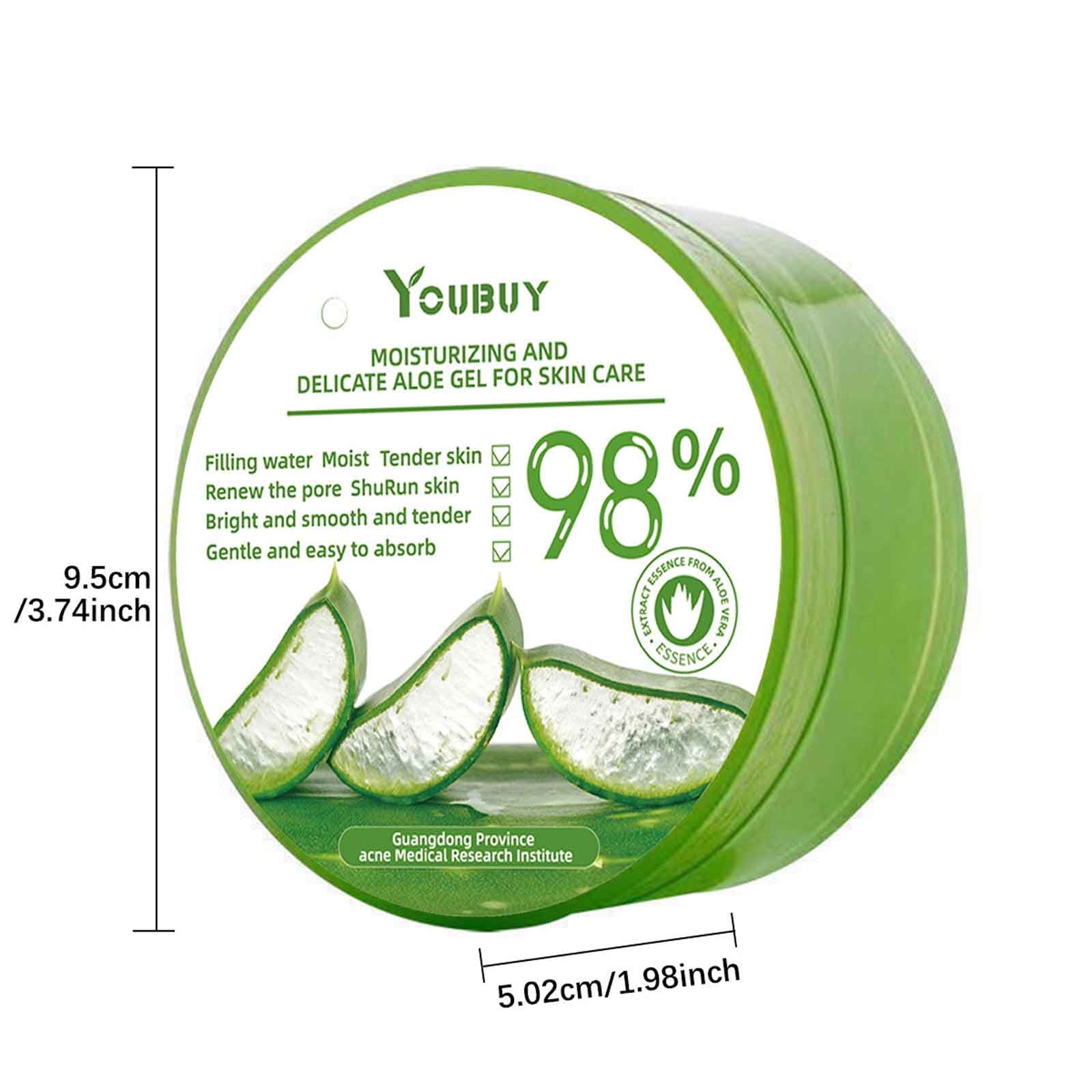 HHBEAUTY Organic Aloe Vera Gel for Face & Body, 98% Pure Aloe Gel, Ideal  for Skin, Scalp, & Hair Hydration, Calming Moisturizer for Soothing After  Sun Care Relief - Walmart.com