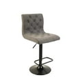 thumbnail image 1 of Plata Import Fabric Stool  With Back Metal Frame, 1 of 1