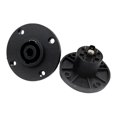 thumbnail image 5 of 4 Pole Round Female Panel Mount Socket Twist Lock Speaker Speakon Connector, 5 of 5