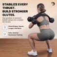 thumbnail image 2 of Cinturón para Hip Thrust DMoose Fitness de Doble Correa con Acolchado, 317,5 kg, 2 of 8