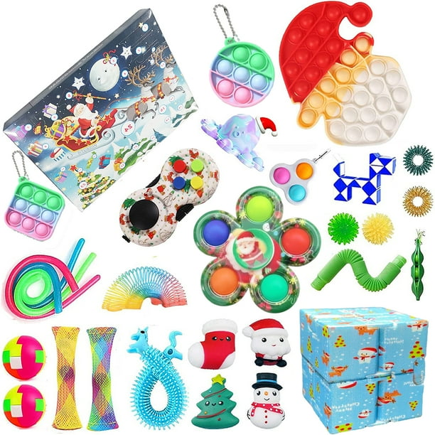 Liliz Fidget Advent Calendars 2021 Christmas Countdown Calendar 24 Days Sensory Fidget Toy Packs