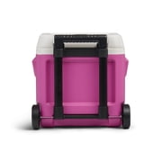 Igloo 16 QT Laguna Hard Side Ice Chest Cooler with Wheels, Pink