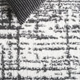 thumbnail image 6 of SAFAVIEH Rumi Selma Distressed Polyester Shag Runner Rug, Charcoal/Ivory, 2'2" x 8', 6 of 7