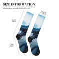 thumbnail image 2 of Lsque Blue Thunder Storm Dragon Pattern Sport Compression Socks for Men & Women 15-20 mmHg Knee High Nurse Pregnant Running Medical and Travel Athletic, 2 of 6