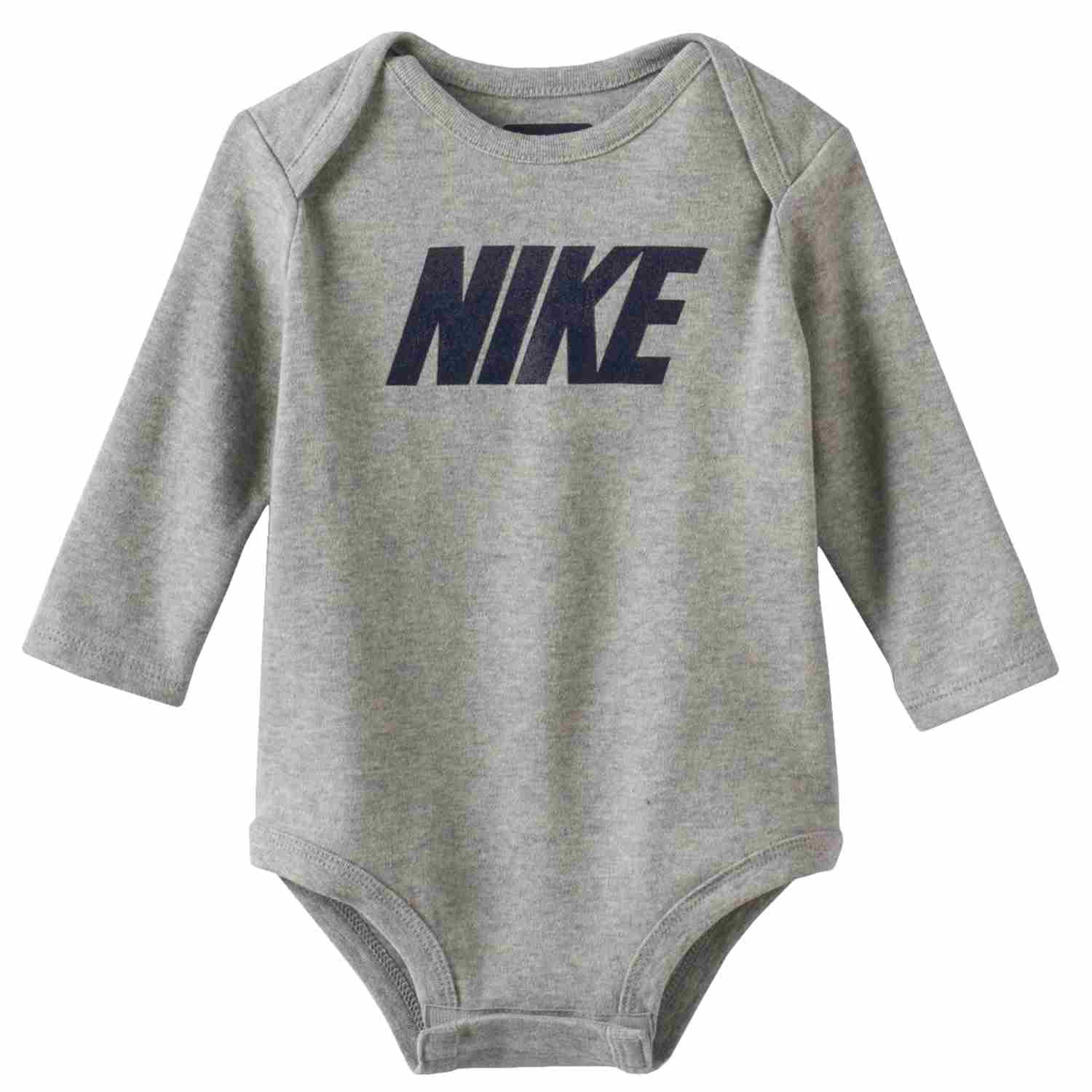 Nike - Nike Infant Boys Gray Bodysuit Snap Bottom T-Shirt - Walmart.com ...