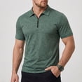 thumbnail image 2 of LTTVQM Quarter Zip Up Pullover for Men Collar Shirts Long Sleeve Golf Tops 2026 Spring Athletic Casual Workout Dark Green M, 2 of 7
