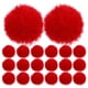 thumbnail image 4 of 100 pompones rojos pequeños para manualidades, pompones multiusos para niños, aulas, artes creativas, decoraciones para fiestas navideñas., 4 of 6