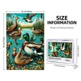 thumbnail image 4 of 1000 PCS Lakeside Ducks 1000 Piece Vibrant Jigsaw Puzzle,Creative Activity Hobbies For Adults,Stunningly Vibrant Colors,Great For Relaxation And Display For Puzzle Lovers,Wooden Puzzles, 4 of 6