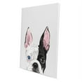 thumbnail image 2 of Wayfare Art Canvas Prints Poster, Animal 8 x 10 inch Wall Decor Canvas Artwork, Animal Boston Terrier Eyepatch Dog, 2 of 7