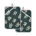 thumbnail image 7 of Yayeee Pot Holders Kitchen Heat Resistant with Pocket 7"x9.8" Cotton Oven Cooking Hot Pads, Beige Leaves, 7 of 7