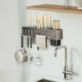 thumbnail image 4 of Car Bon Steel Utensil Rack - Space Saving Kitchen Organizer with Hooks and Hanging Bar for Optimal Storage Solutions, 4 of 4