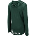 thumbnail image 3 of Women's Colosseum Green Michigan State Spartans My Lover Lightweight Hooded Long Sleeve T-Shirt, 3 of 3