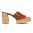 thumbnail image 2 of XYD Women Espadrilles Platform Sandals Open Toe Chunky Block Heel Mules Fashion Summer Beach Shoes Size 15 Brown, 2 of 4