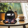 thumbnail image 5 of HELLHERO Black Cat Small Backpack, Adjustable Strap Polyester Mini Backpack for Shopping Travel, Lightweight Mini Polyester Backpacks, 5 of 8