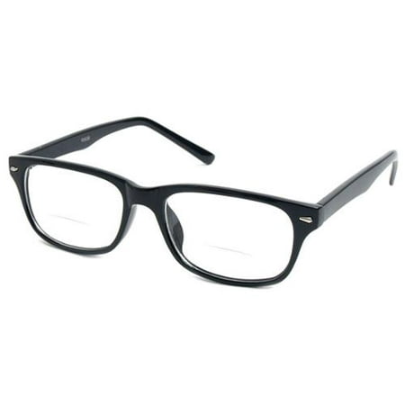 Readers.com | The Williamsburg Bifocal Retro Square Men's & Women's Full Frame Reading Glasses