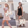 thumbnail image 6 of Large Capacity Tote Bag,Pioneer Flower Floral Print Pattern Handbag Fashion Luxury Tote Bag,15.7"x13"x 5.1" Inches,Laptop Compatible, 6 of 6
