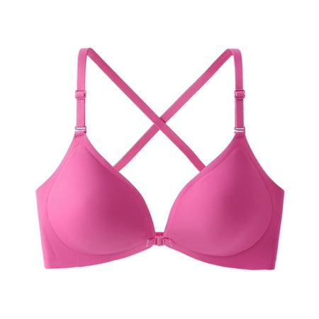 GENGING Ladies Tops Clearance Women s Beautiful Back Underwear Push-up Sexy Lingerie Front Buckle Bra Seamless Bra