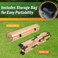 thumbnail image 5 of Wakeman Outdoors Portable Camping Table - 4ft Folding Table, Natural Wood, 5 of 8