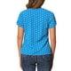 thumbnail image 3 of BLUSA ESTAMPADA DE PUNTOS CUELLO EN V MANGAS CORTAS PARA TRABAJAR XL AZUL CIELO, 3 of 6