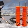 thumbnail image 1 of Punzones de hielo retráctiles portátiles con cono de seguridad de rescate de pesca para patinaje sobre hielo Picahielos retráctil, 1 of 8