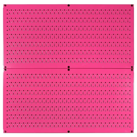 

Wall Control Pegboard Rack Home & Garage Tool Storage & Organization Pink Metal Pegboard Pack - Two 32-Inch Wide x 16-Inch Tall Pink Steel Peg Board Panels