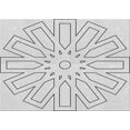 thumbnail image 1 of Ahgly Company Machine Washable Indoor Rectangle Transitional Platinum Gray Area Rugs, 3' x 5', 1 of 7