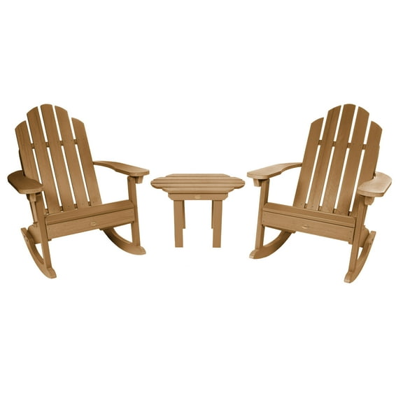 2 Classic Westport Adirondack Rocking Chairs with 1 Classic Westport Side Table