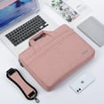 thumbnail image 2 of Laptop bag, 15.6 inch, waterproof, shockproof, laptop shoulder bag, with shoulder strap and hidden handle, pink, 2 of 5