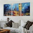thumbnail image 2 of Shiartex Fall Decor City Street Scene Canvas Wall Art 3 Piece Set Ready to Hang 12x16x3pcs, 2 of 4