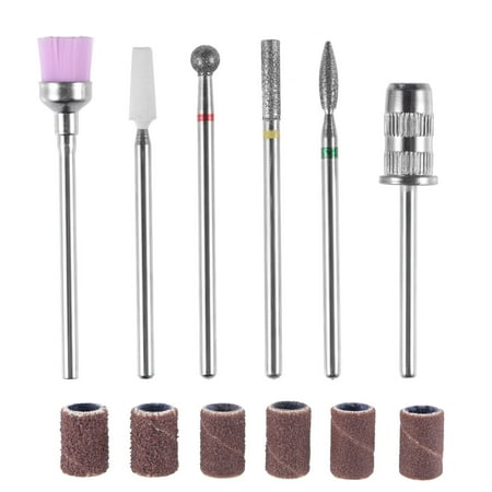 

Diamond Grinding Head Drill Bit Set with Sanding Drums Carving Accessories for Rotary Tool Assorted Shape 12 Pack