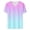 Pink, variant on Women's Plus Size Summer Tops Casual V Neck Blouse Gradient Short Sleeve Tops for Going Out