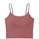 thumbnail image 4 of Camisetas de Cuello Sólido sin Mangas para las Mujeres Camisola Moda Casual Camisetas sin Mangas de Cuello en U de Longitud Regular para las Mujeres, 4 of 5