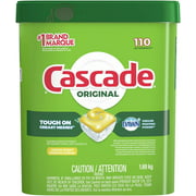 Cascade - Dishwasher Detergent Pods, Actionpacs Dishwasher Pods, Lemon Scent, 110 Count