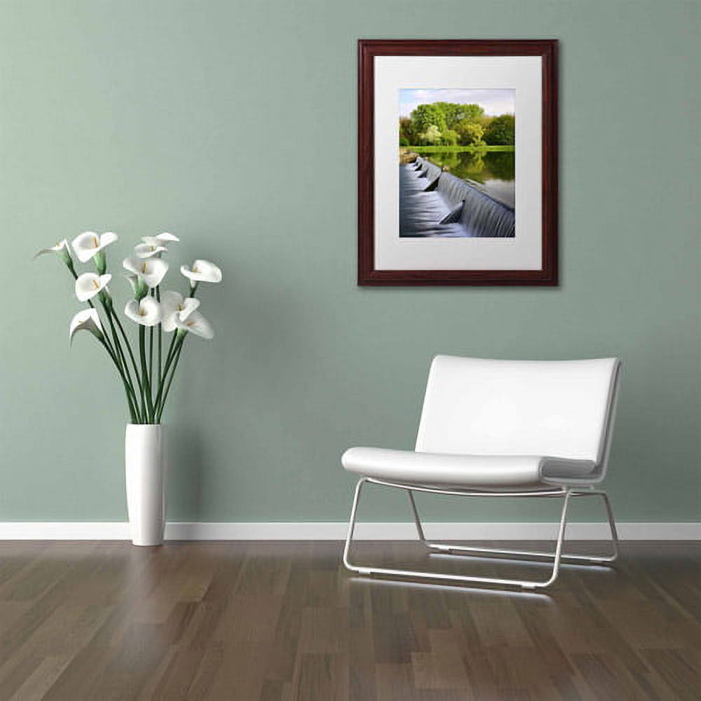 Trademark Fine Art "Vertical Activity" Canvas Art by Philippe Sainte-Laudy, White Matte, Wood Frame