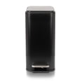 thumbnail image 5 of Slim Bathroom Trash Can - Small Garbage Pail with Soft Close Lid & Step Foot Pedal | Narrow Black Metal Waste Basket with Removable Inner Bucket, 2.6 Gallon, 5 of 5