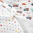 thumbnail image 4 of Metsweet Cartoon Truck Dino Bedding, Kawaii Animal Duvet Cover Full, Blue Yellow,3pcs,1 Duvet Cover and 2 Pillowcases, 4 of 6