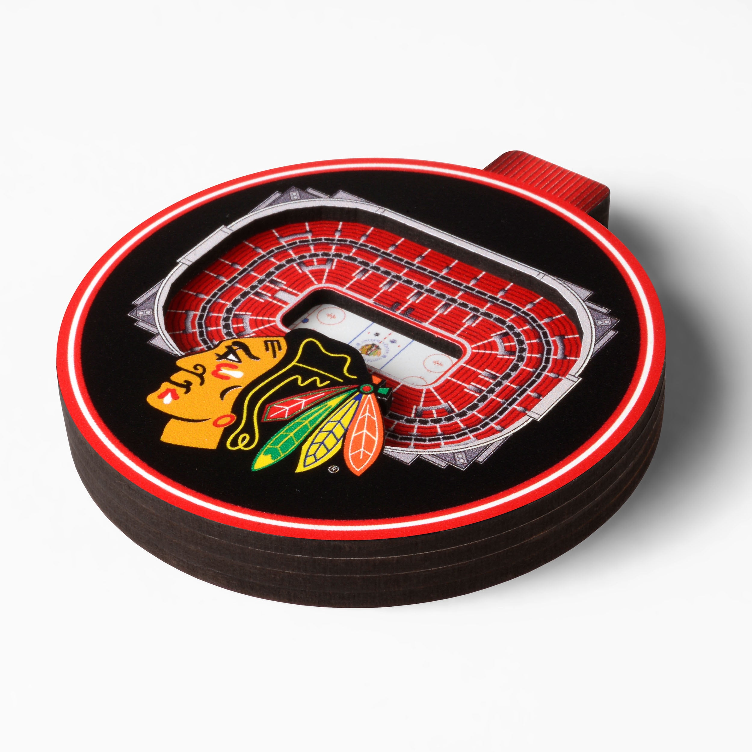 YouTheFan NHL Chicago Blackhawks 3D StadiumView Ornament