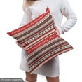 thumbnail image 5 of Ambesonne Ethnic Fabric by the Yard Upholstery, Wavy Lines Tribal Motifs Art, 3 Yards, Dark Pink and Pale Yellow, 5 of 5