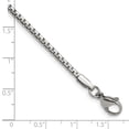 thumbnail image 2 of Chisel Stainless Steel 2.50mm Polished Fancy Box Chain Necklace, 2 of 2