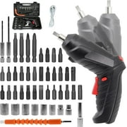 Electric Screwdriver Kit, 3.6V Power Screwdriver with 47 pcs Accessories, usb charging