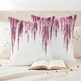 thumbnail image 3 of Red Willows Pillow Covers 2 Pack Watercolor Spring Falling Red Willows Leaf Plant Pillowcase Waterproof Outdoor Throw Pillow Cover for Patio Garden Square Cushion 16”x16”, 3 of 9