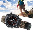 thumbnail image 2 of Emergency Survival Watch, Portable Whistle And Scraper Survival Wrist Watch For Man And Women For Travel For Emergency Survival Camouflage, 2 of 8