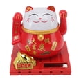 thumbnail image 4 of Solar Powered Waving Cat, Light Sensing Desktop Decoration Lucky Fortune Cat Plastic Beautiful Appearance  For Home, 4 of 8