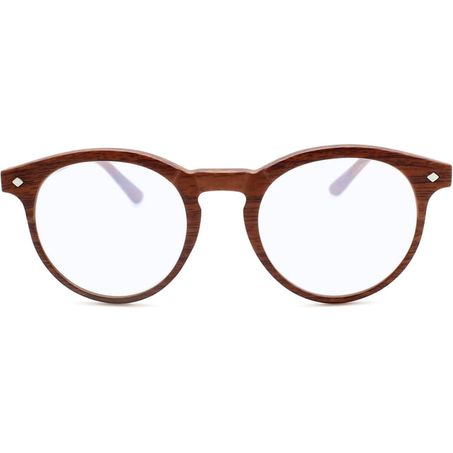 2SeeLife Lunettes Rondes à Lumière Bleue pour Hommes et Femmes pour Toutes les Formes de Visage avec Vision Claire - Lunettes de Lecture Robustes pour Femmes et Hommes