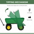 thumbnail image 4 of Outsunny Heavy Duty Garden Dump Cart with 440lbs Capacity and Steel Frame, 4 of 10
