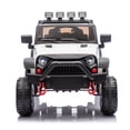 thumbnail image 5 of POVANLI 24V Kids Ride on Truck Car,2 driving Modes, Kid manual control,W/Parents 2.4G Remote Control, 400W Powered Toy Car up to 5 mph, w/ Spring Suspension, 3 Speeds,LED Lights,Bluetooth Music,White, 5 of 7