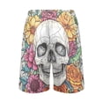 thumbnail image 2 of Relaxed fit printed pajama bottoms, sizes S to XXL A White Skull, 2 of 7