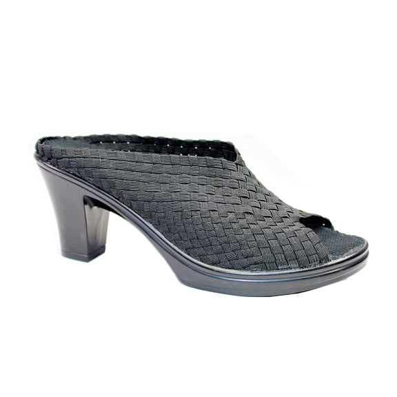 Bernie Mev's Womens Stella High Heel Mule with Peep Toe